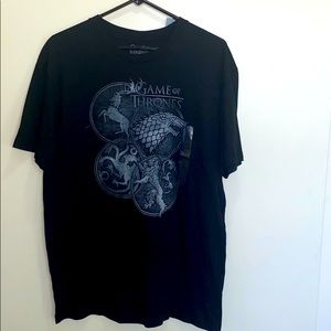 NWT Game Of Thrones Black T-Shirt Large